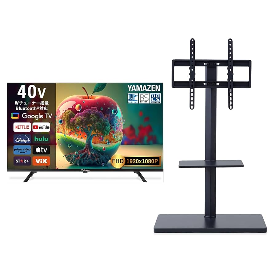 超美品 40インチ 液晶テレビ QRS-40W2K 2019年製 40型 Qriom フルハイビジョン液晶テレビ 40V型 2019年製QRS-40W2K