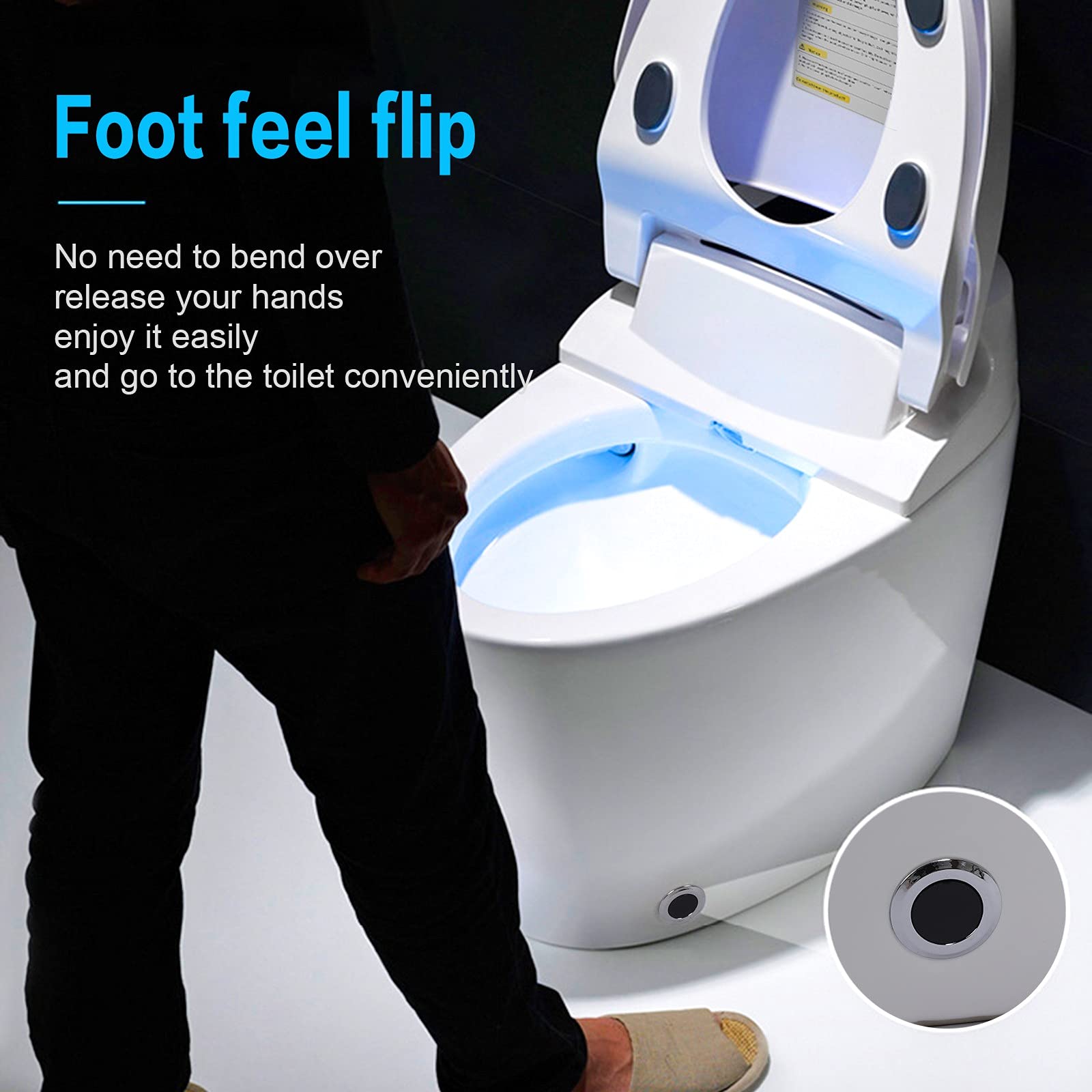 Inodoro Inteligente, Asiento De Bidé Con Calefacción, Agua Tibia Y Secado De Aire, Modernos