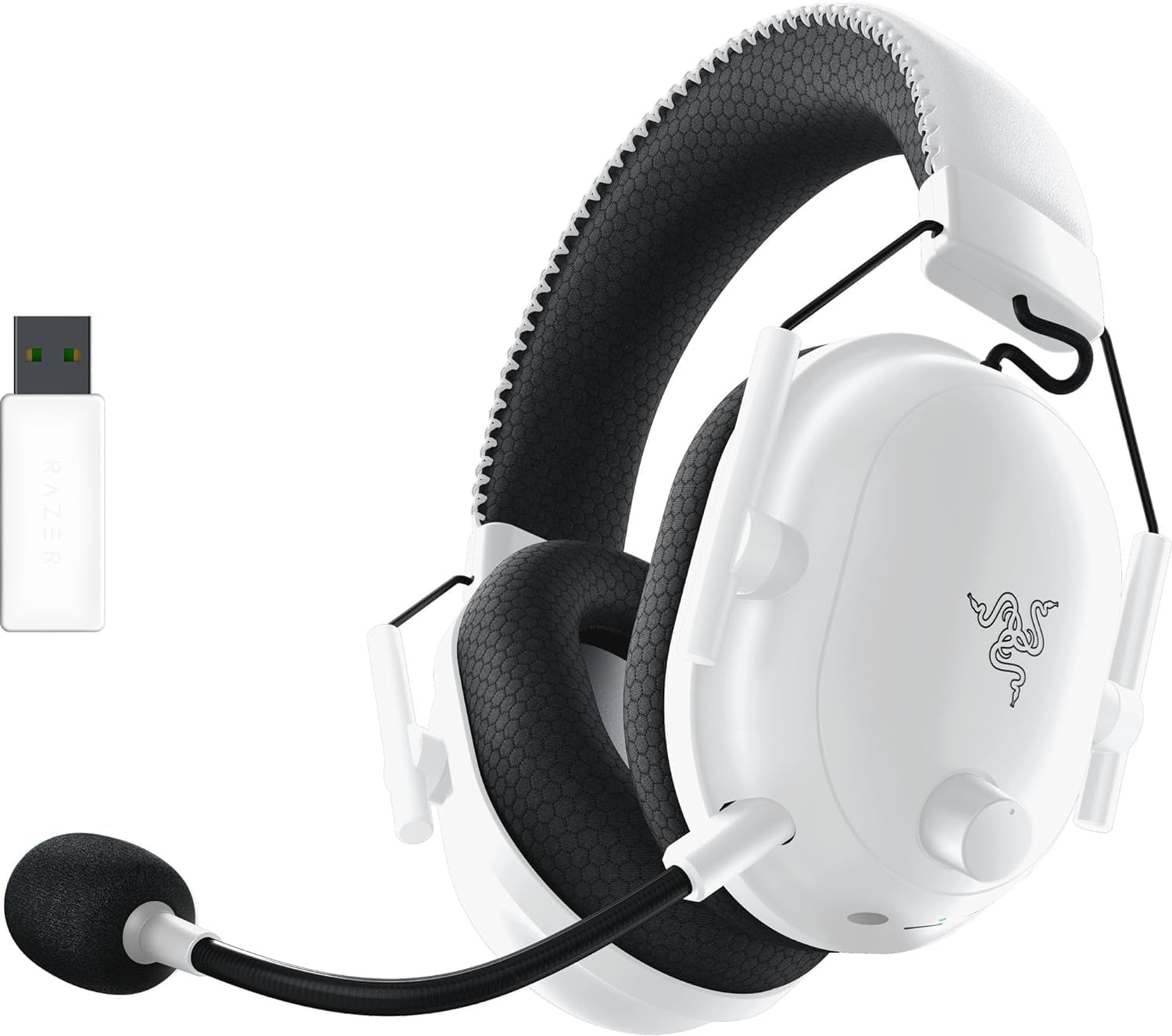 Razer BlackShark V2 Pro per PC Cuffie da gioco Esports Premium senza fili (Cuffie Wireless con Driver da 50 mm, Microfono Supercardioide HyperClear, Bluetooth) Bianco