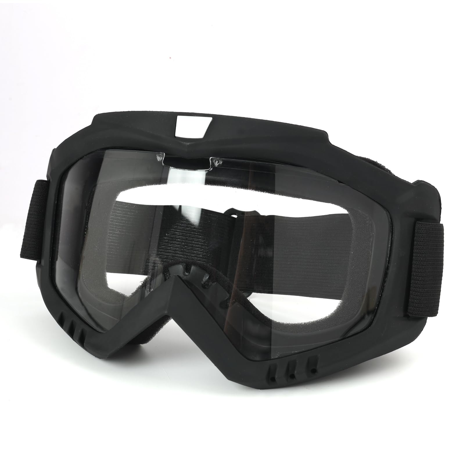Okulary motocrossowe, ochrona UV400, okulary MTB, Dirt Bike, pyłoszczelne i wiatroszczelne, elastyczna rama TPU i soczewki PC, odpowiednie do noszenia okularów