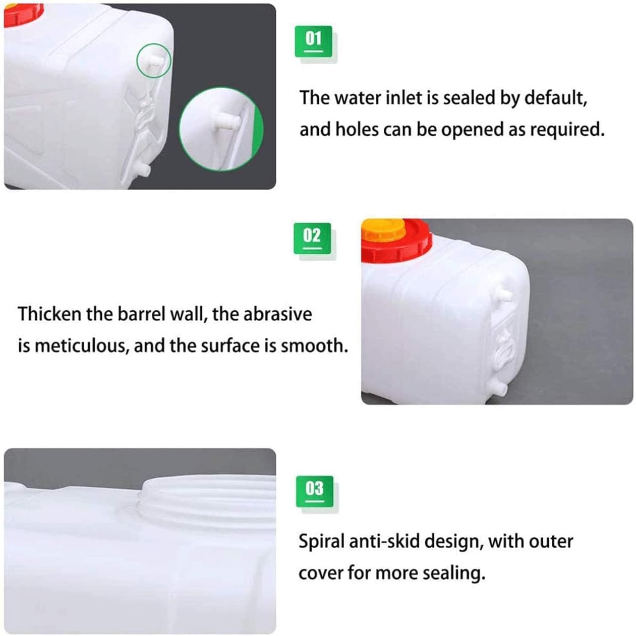 Water Tank Water Bucket, 200L Collapsible & Portable Water Container, Water Carrier Water Tank for Camping Hiking Fishing Climbing Picnic BBQ Travel Outdoor Use(Size:200L)