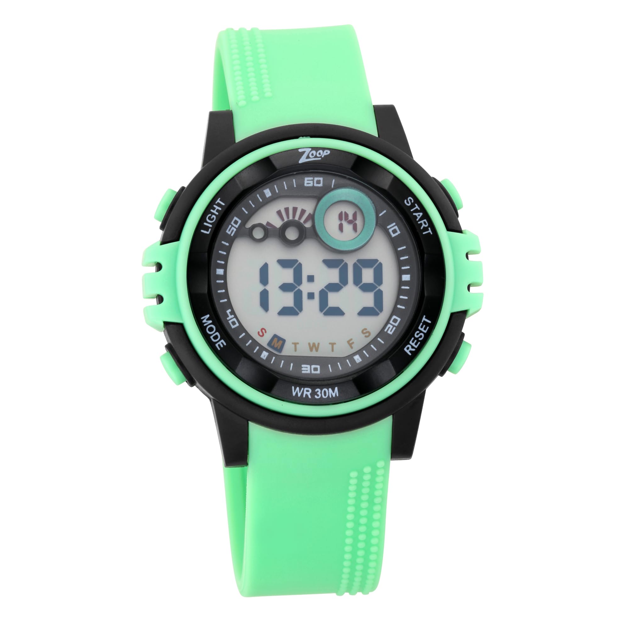 Green Digital Watch
