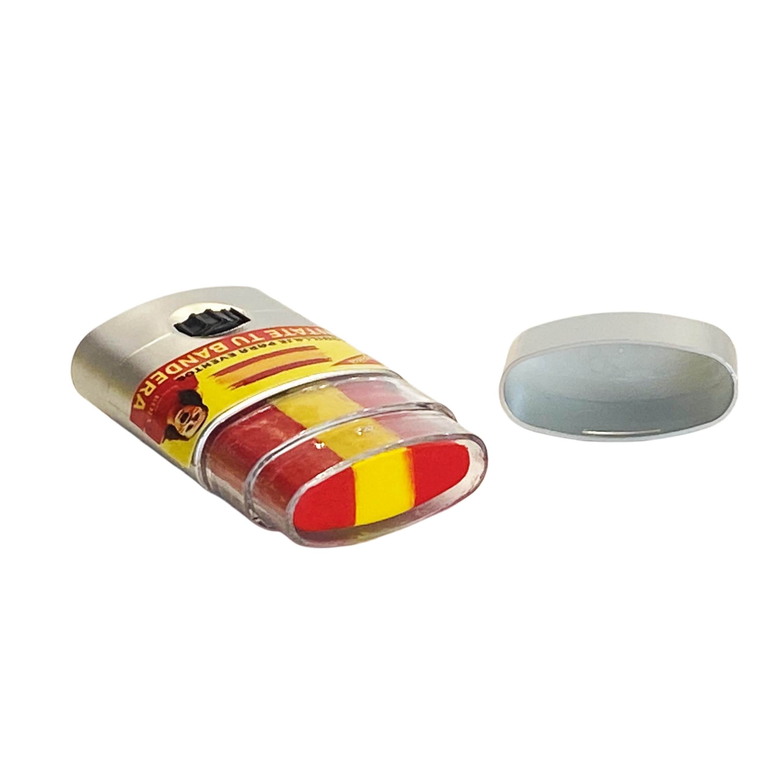 Pintacaras Bandera España Kit de Pintura Facial Rojo Amarillo 7,3 x 3,8 x 1,8 cm para Eventos Deportivos