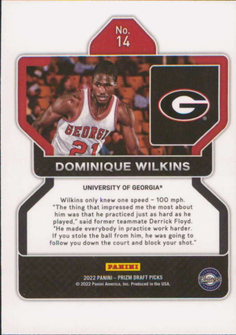 Amazon.com: 2022-23 Panini Prizm Draft Picks #14 Dominique Wilkins 