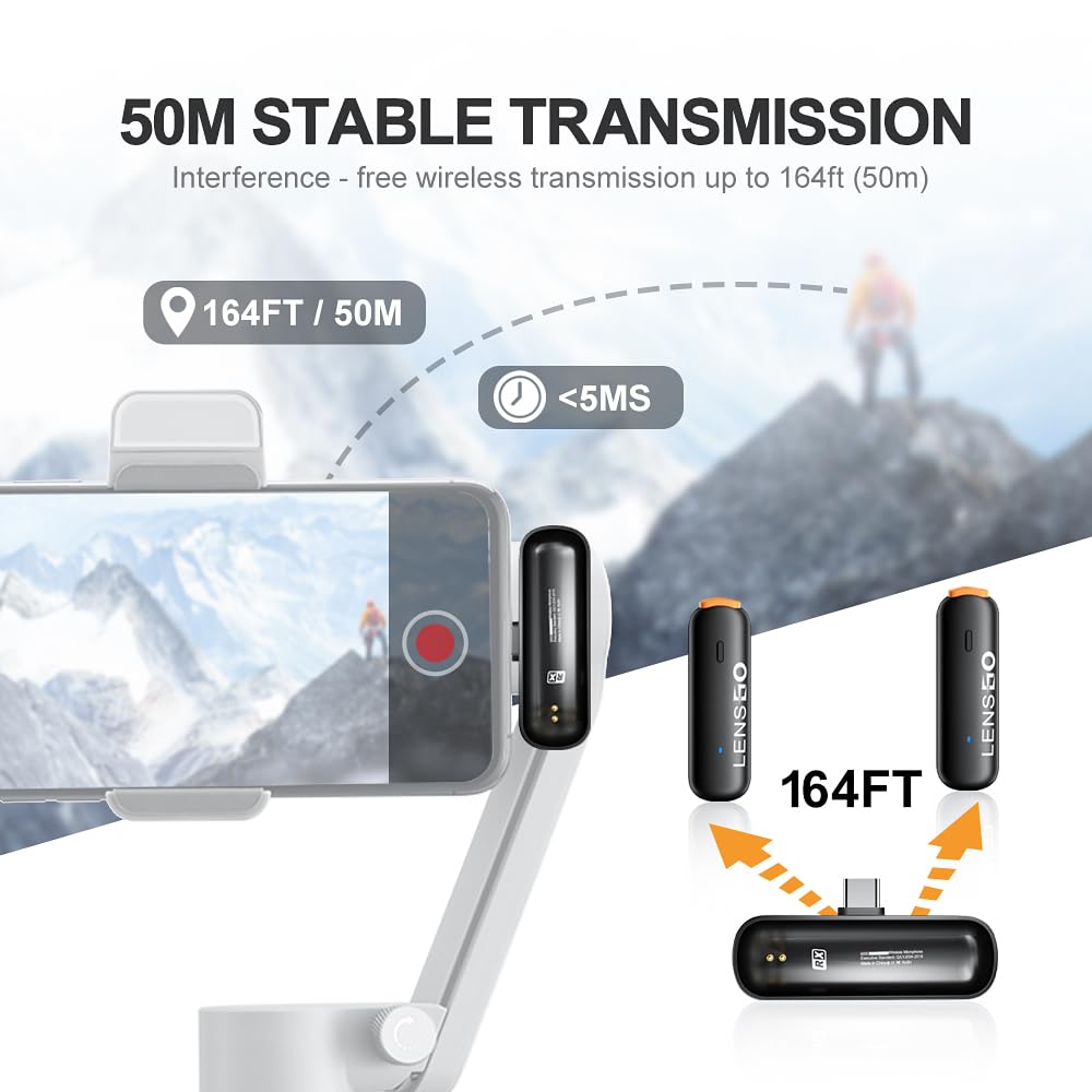 LENSGO 518mini Wireless Lavalier Microphone - Image 4