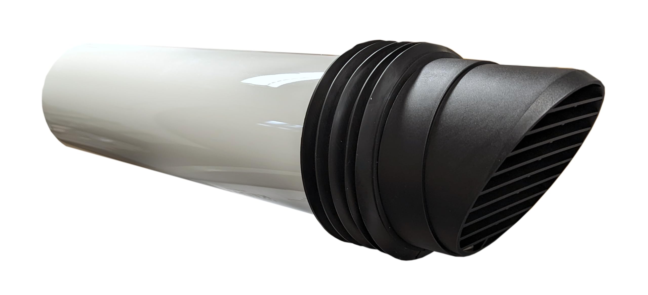 Swiftair 100mm High Rise Duct Round Cowled Through Wall Duct Vent Kit White Brown Cotswold Black Terracotta Brick (Black)