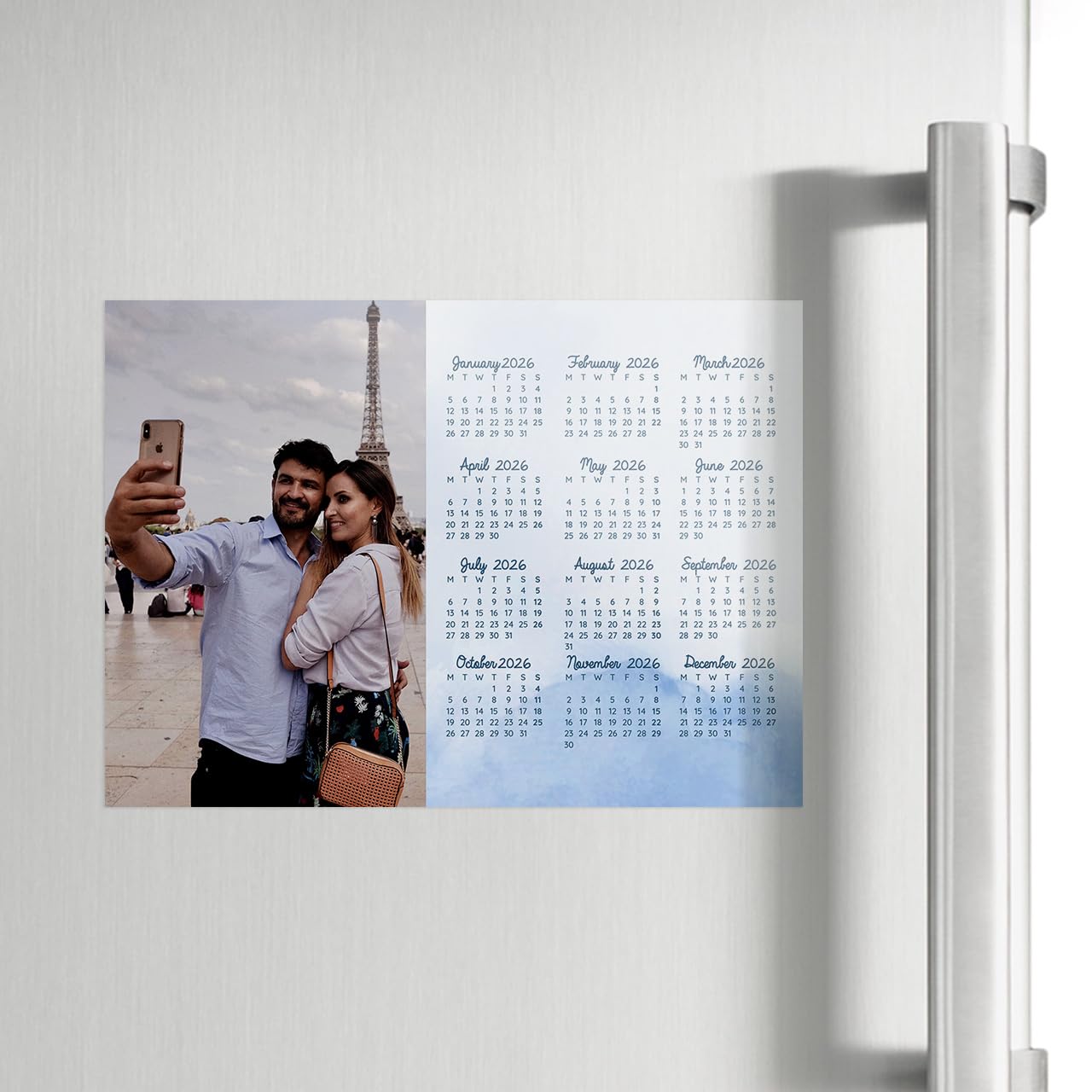 Zoomin 2026 Personalized 6x8 Photo Magnet Calendar – Perfect for Fridge, Office, or as a Custom Gift (Theme - Vacay All Day)-image-36