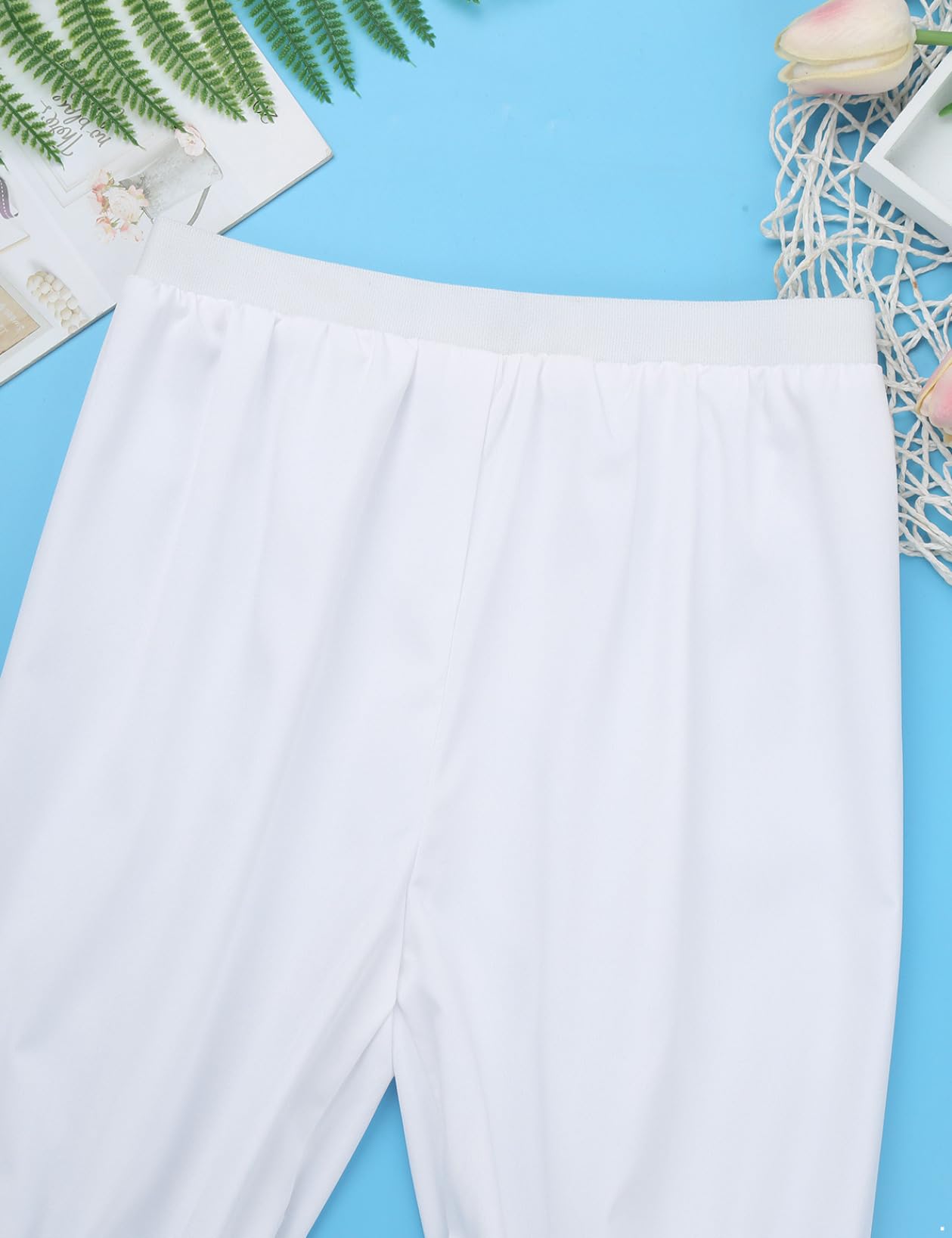 Kinder Mädchen Elastische viktorianische Pumphosen Retro-Kostüme Locker sitzende Spitzenbesatz-Bloomer Schulkleidung