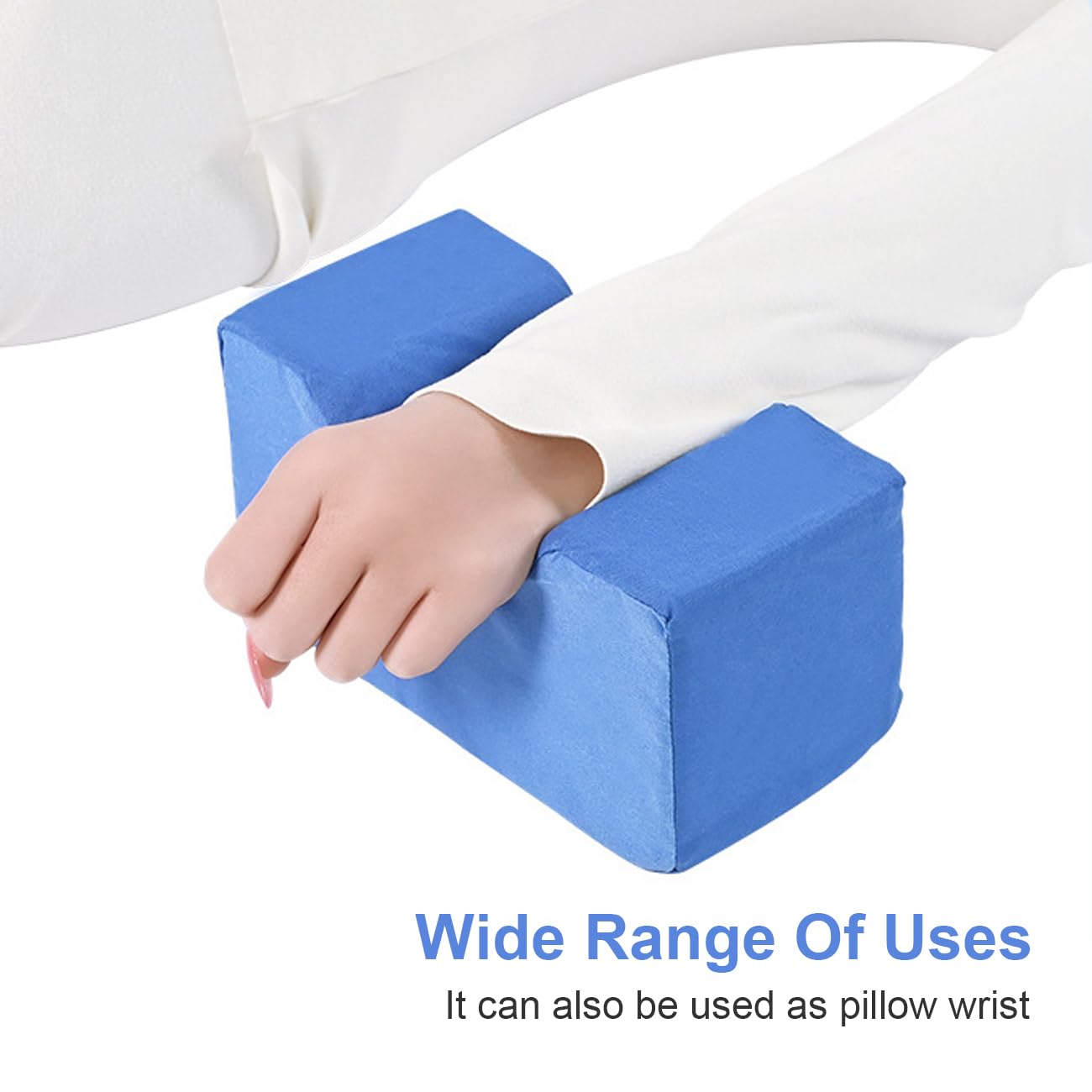 2 cojines protectores de talón, almohada de soporte para pies, cojín de apoyo de mano, protectores de talón, cojín para aliviar el dolor, almohadillas protectoras de talón para úlceras por presión en