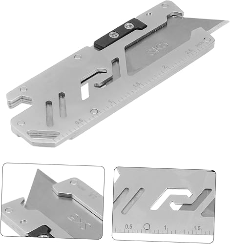 Miniatura 7 de VILLCASE 2 llaves portátiles llavero multifuncional llavero de puntuación al aire libre mosquetón de botella de camping funcional abridor Edc para