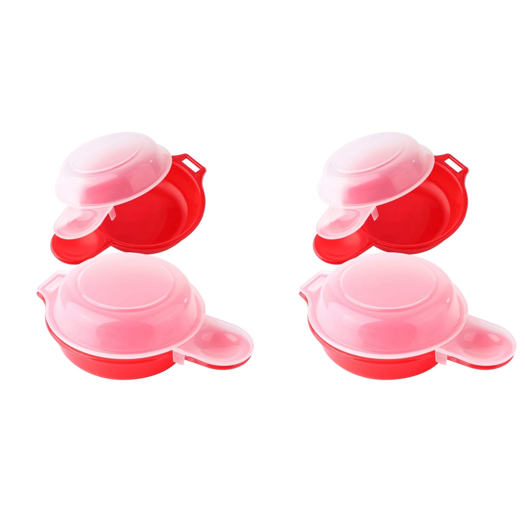Hndhbfgrt 4 Sets Microwave Egg Cooker,1 Minute Fast Egg Hamburg Omelet Maker Kitchen Cooking Tool