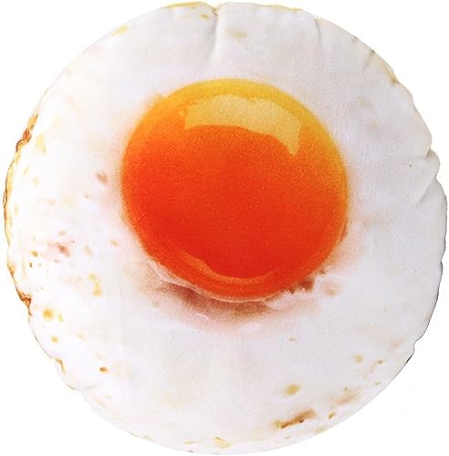 Miniatura 3 de Juguete de peluche de huevo frito para perro, simulación 3D, rechinar, aliviar el aburrimiento, juguete masticable para perros, cachorros, material