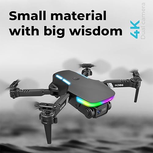Miniatura 5 de Mini dron con cámara, dron con cámara 4K Dual HD Fpv Cámara óptica Fl-ow Localización de control remoto, juguetes regalos para niños y niñas con