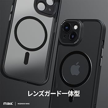Amazon.co.jp: miak iPhone 15 Plus ケース レンズガード 一体型