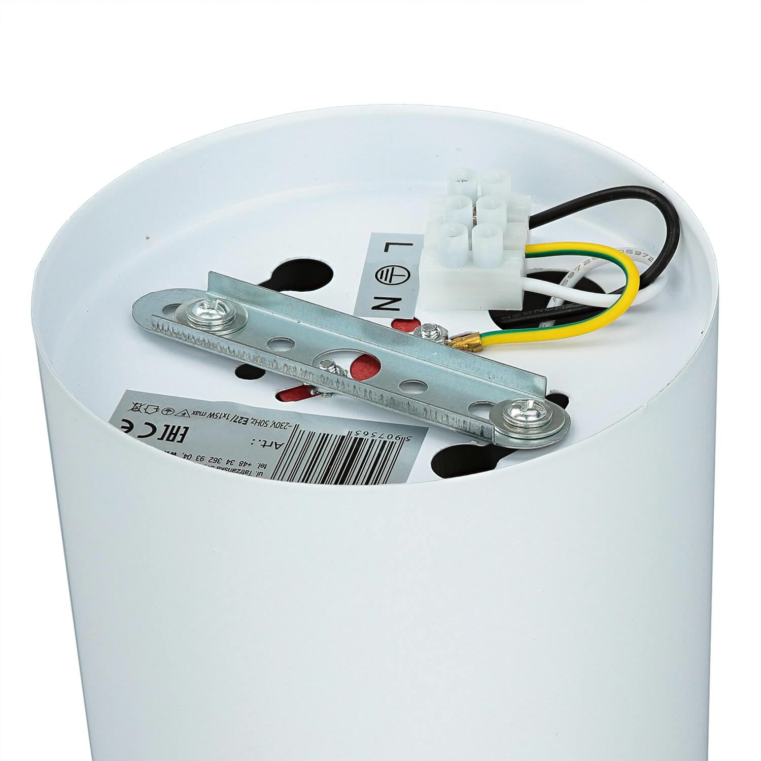 Licht-Erlebnisse LED Lampada da Soffitto in Alluminio 3000K Bianco 1