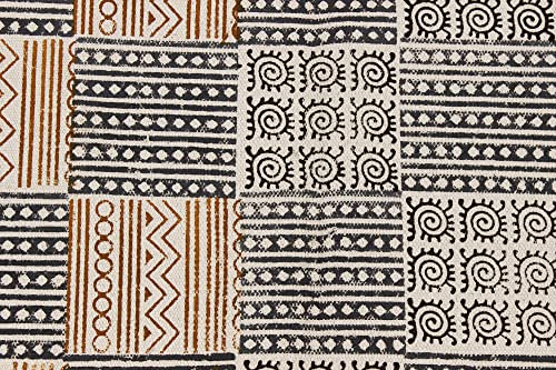 Tapis de salle de bain indien lavable grand format en coton multicolore - 7