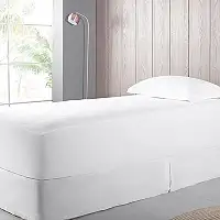 Buddemeyer Protetor de Colchão Solteiro Maison II Algodão Branco