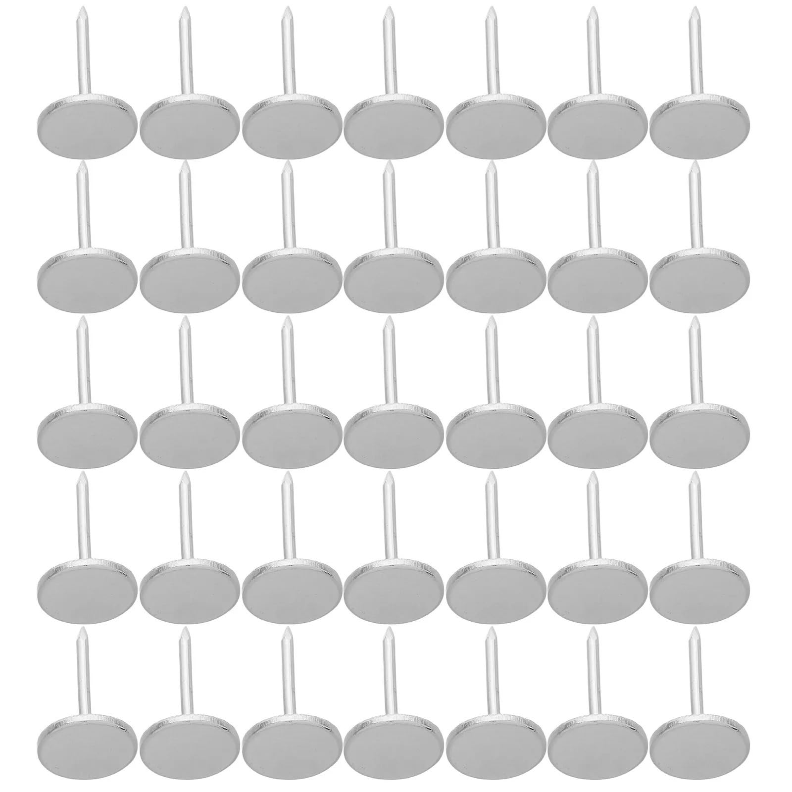 Flat Head Push Pins 150Pcs Flat Head Upholstery Tacks Heavy Duty Metal Furniture Nails Decorative Push Pins For Thumb