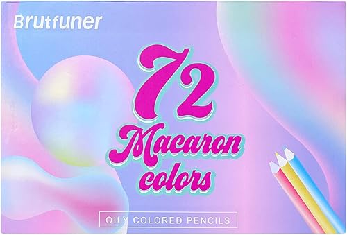 Miniatura 5 de Gimue Juego de 72 lápices de colores pastel lápices profesionales de núcleo suave para colorear libros de colorear para adultos lápices de dibujo de