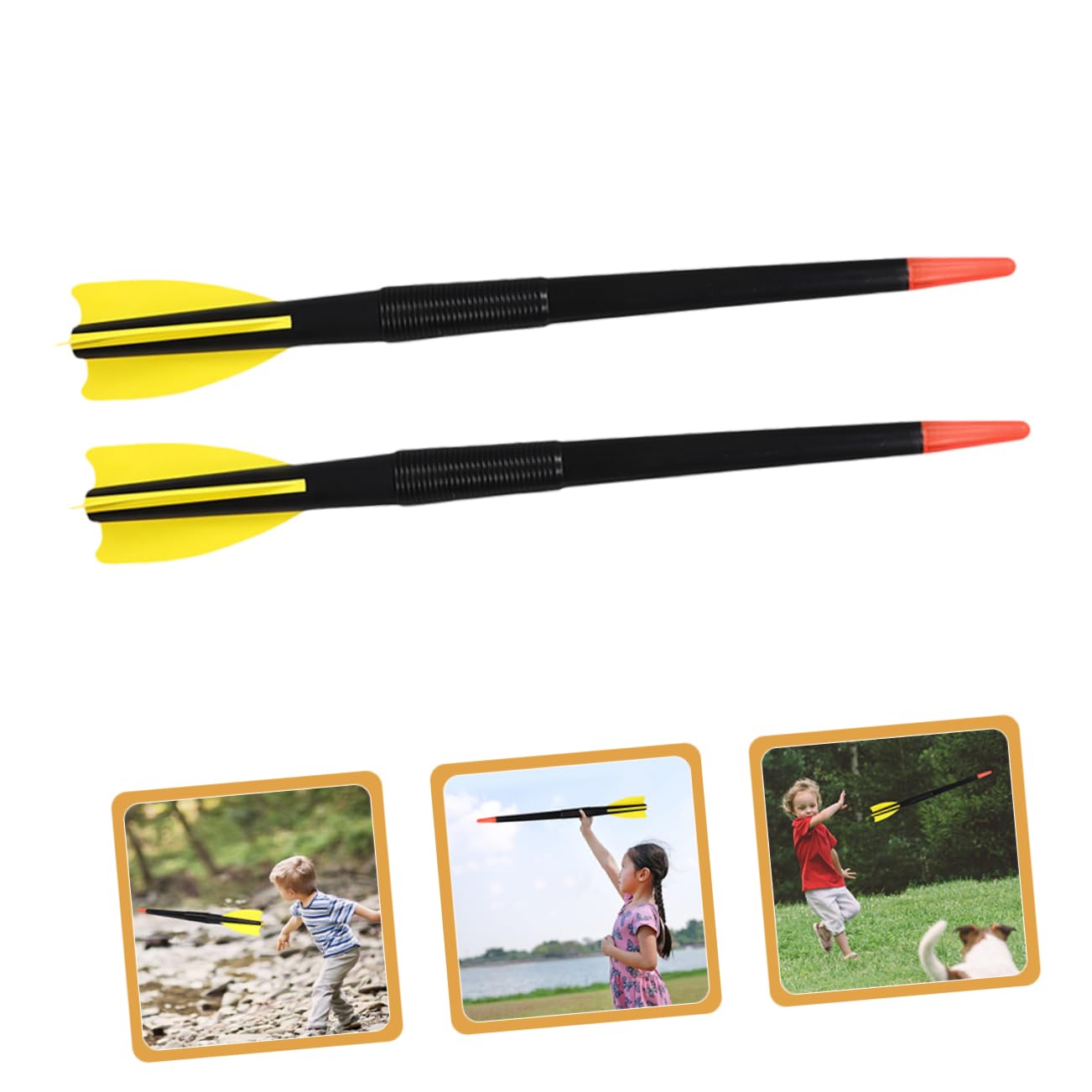 2 Stück Plastikspeerwurf Ausrüstung für Kinder mit Abs Material und Kinderspezifischem Design für Schulwettkämpfe und Indoor Spiel