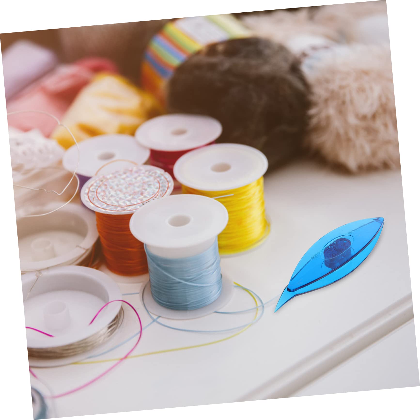 BEBEMOKO 2pcs Craft Needles Tatting Shuttle for Sewing Pins Pack Weaving Lace Making Kits