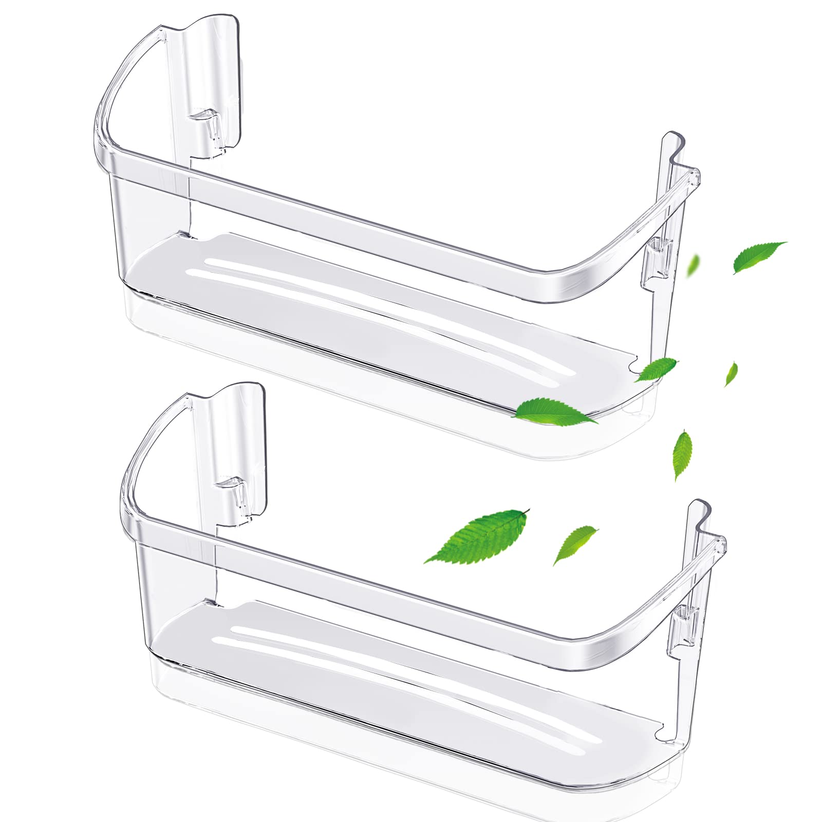 Paquete de 2 estantes mejorados para puerta de refrigerador (estante lateral), piezas de repuesto para Electrolux Frigidaire AP6278233 PS12364199 4547407