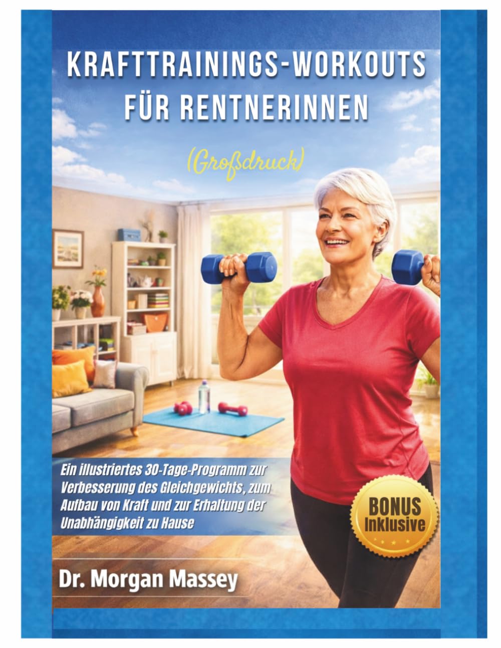 Krafttrainings-Workouts für Rentnerinnen (Großdruck): Ein illustriertes 30-Tage-Programm zur Verbesserung des Gleichgewichts, zum Aufbau von Kraft und zur Erhaltung der Unabhängigkeit zu Hause
