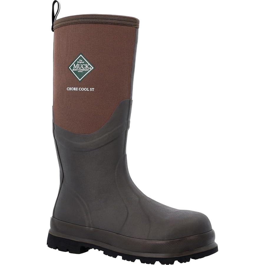 Muck Boots マックブーツ Chore クール ラバーワークブーツ Amazon.com | Men's Chore Tall XpressCool Steel Toe, Brown