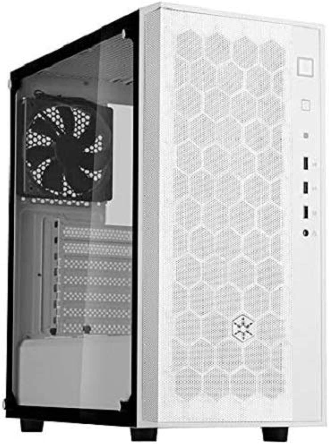 SilverStone TechnologyFara R1, Tempered Glass, White, Mid-Tower Atx Case With Micro-Atx And Mini-Itx Support, Sst-Far1W-G