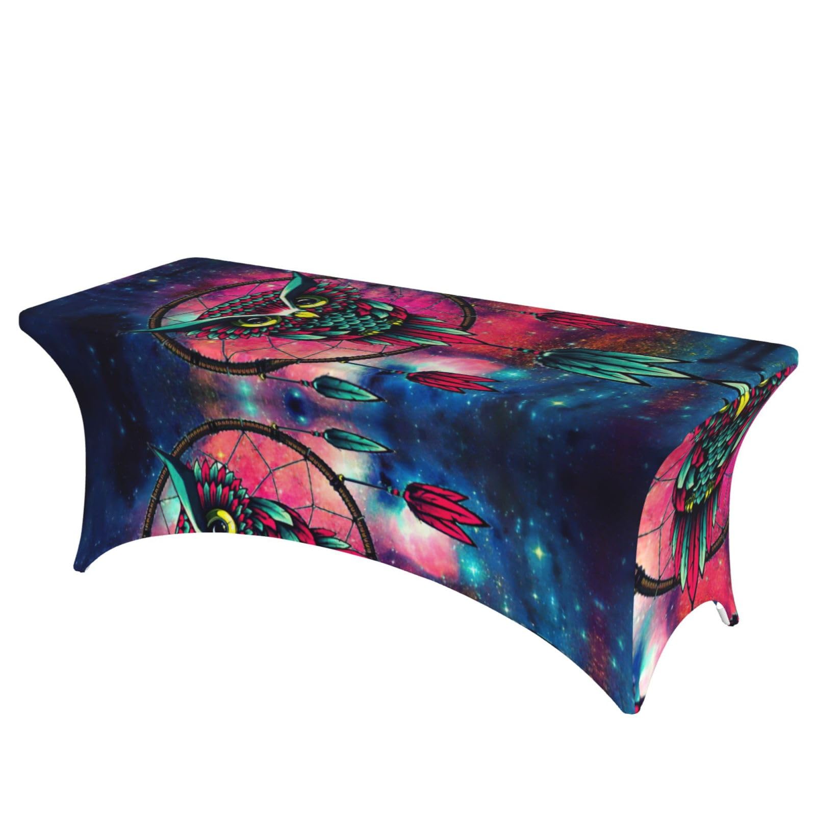 Housse de table rectangulaire extensible élasthanne anti-plis 1,8 m