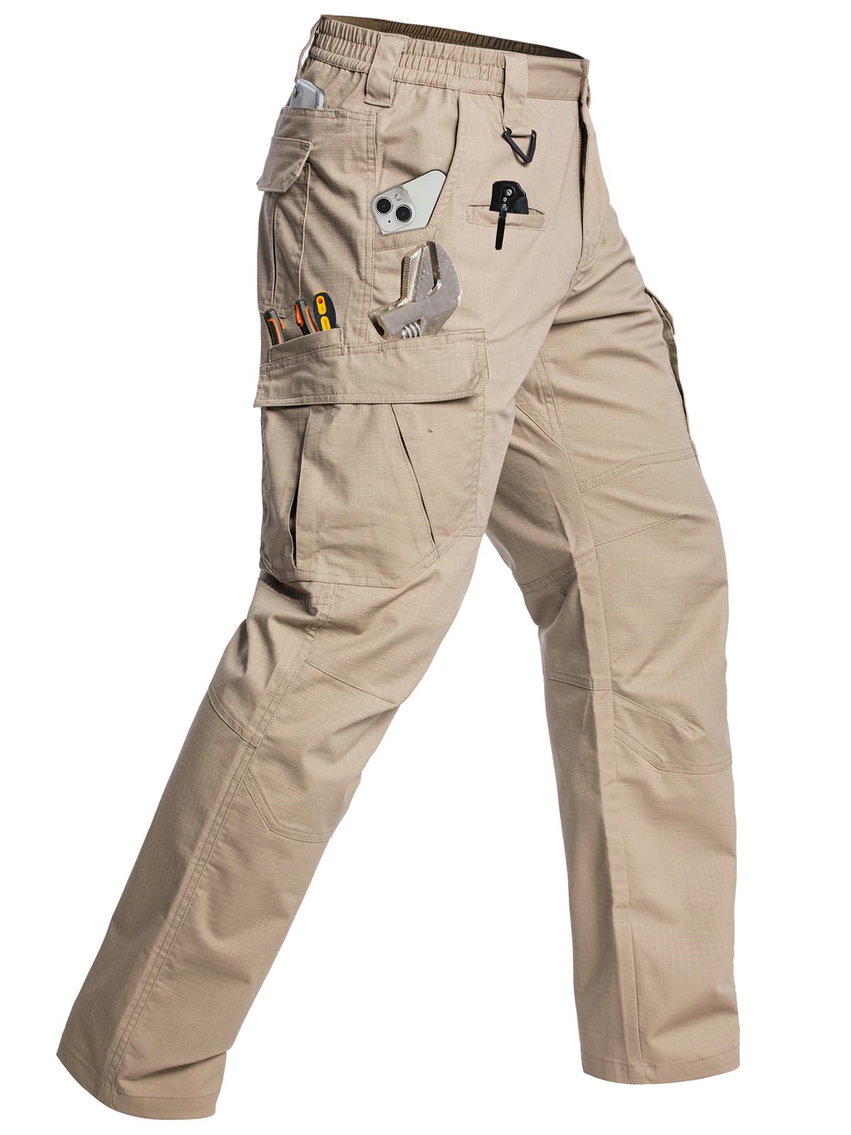 CARWORNIC Men's Stretch Cargo Work Pants