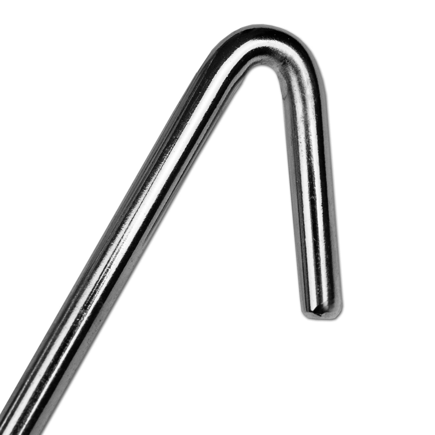 Lot De 10 Crochets De Fumage Double Pointe En V 18cm Acier Inoxydable - Diamètre 4mm