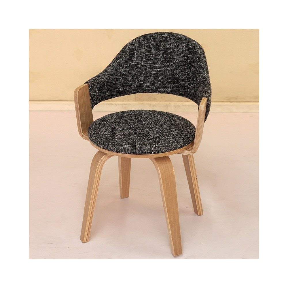 Tabouret en bois massif pivotant chaise d'ordinateur d'apprentissage