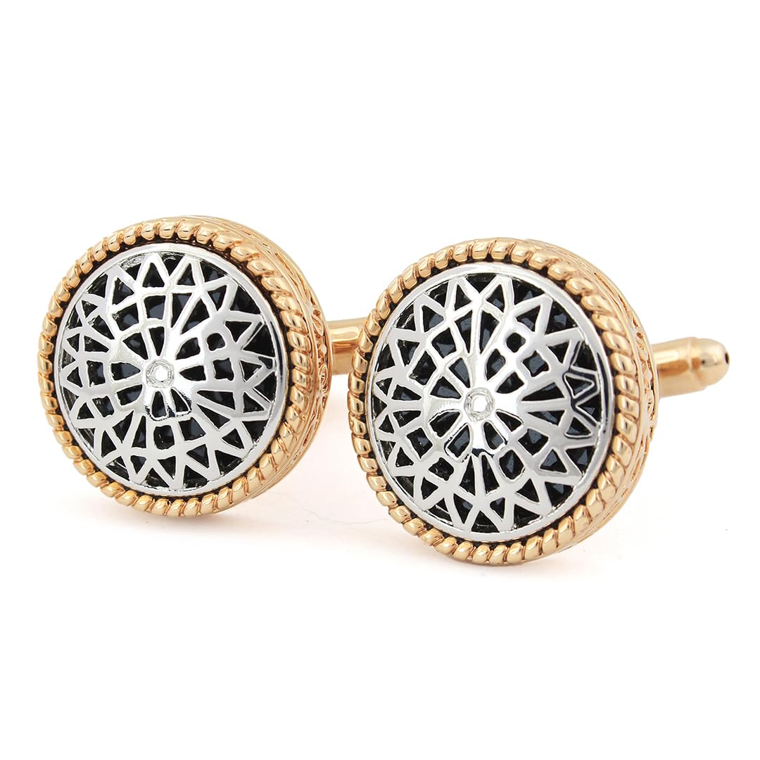 Peluche Laser cut Tribal art Cufflinks for Men (B01BOM8I38) Amazon Price History, Amazon Price Tracker