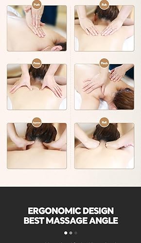 Miniatura 9 de Masajeador de cuello, hombros y espalda Shiatsu 4D con masaje de amasamiento profundo con calor para uso relajante corporal en casa, automóvil,