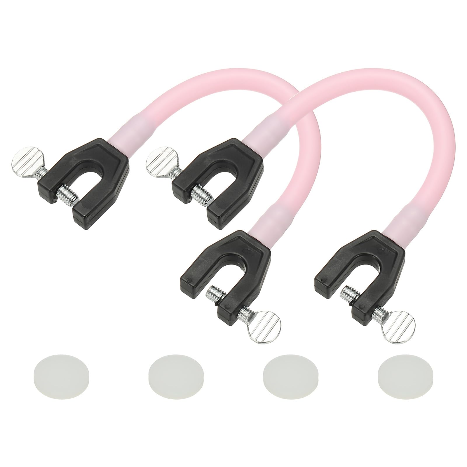 YELARXI Ski Tip Connector, Snowboard Clip Ski Training Aid Basic Turning Portable Durable Holder Skiing Accessories- Fitting for (Beginners Skiing Training/Speed Control) 2 Pcs & Pink