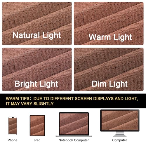 Image of PrinceDeco 100% Linen Blackout Curtains Extra Wide Thermal Insulated Door Curtain Grommet Top Curtain Drapes for Living Room /Sliding Glass Door,100 X 96 Curtains,Washed Spice