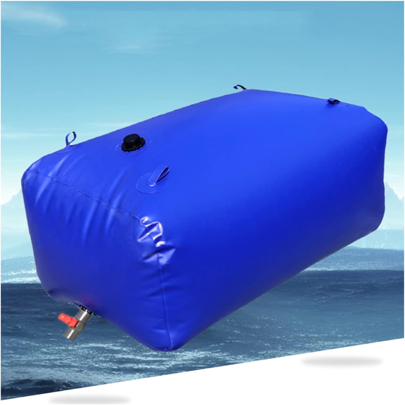 Bolsa/contenedor de Almacenamiento de Agua, Tanque de Agua Plegable para Jardines y Granjas al Aire Libre, Suministro de Agua de Emergencia 1 * 0,6 * 0,35 Metros