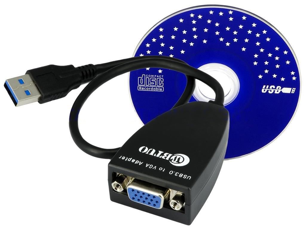 KALEA-INFORMATIQUE Carte Graphique Externe VGA sur Port USB3. Résolution maximale 1920x1080, remplace ou complète l'affichage Principal