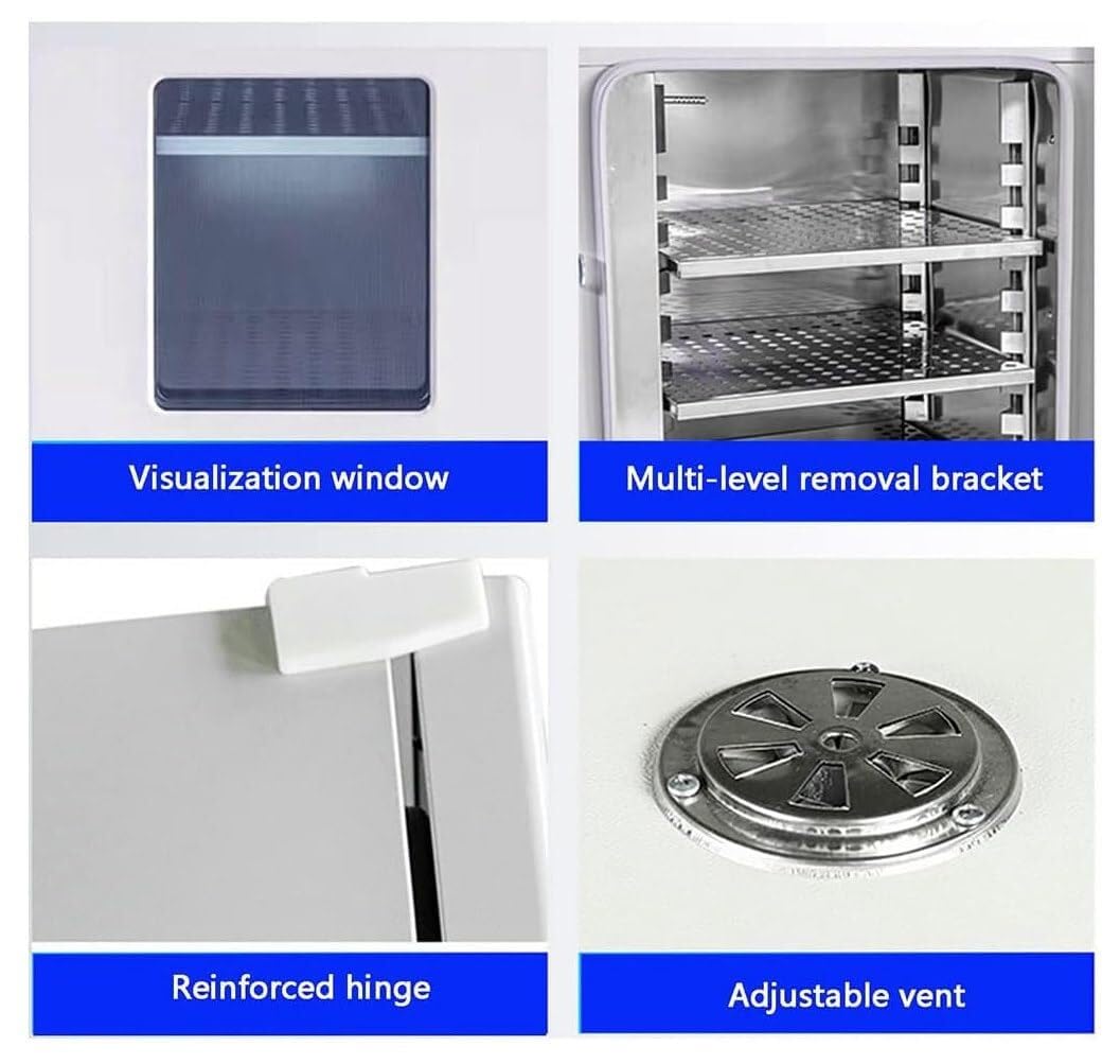Four industriel de laboratoire, four de séchage à convection à air forcé de laboratoire, four de séchage à température constante de laboratoire, four de séchage thermostatique de laboratoire numérique