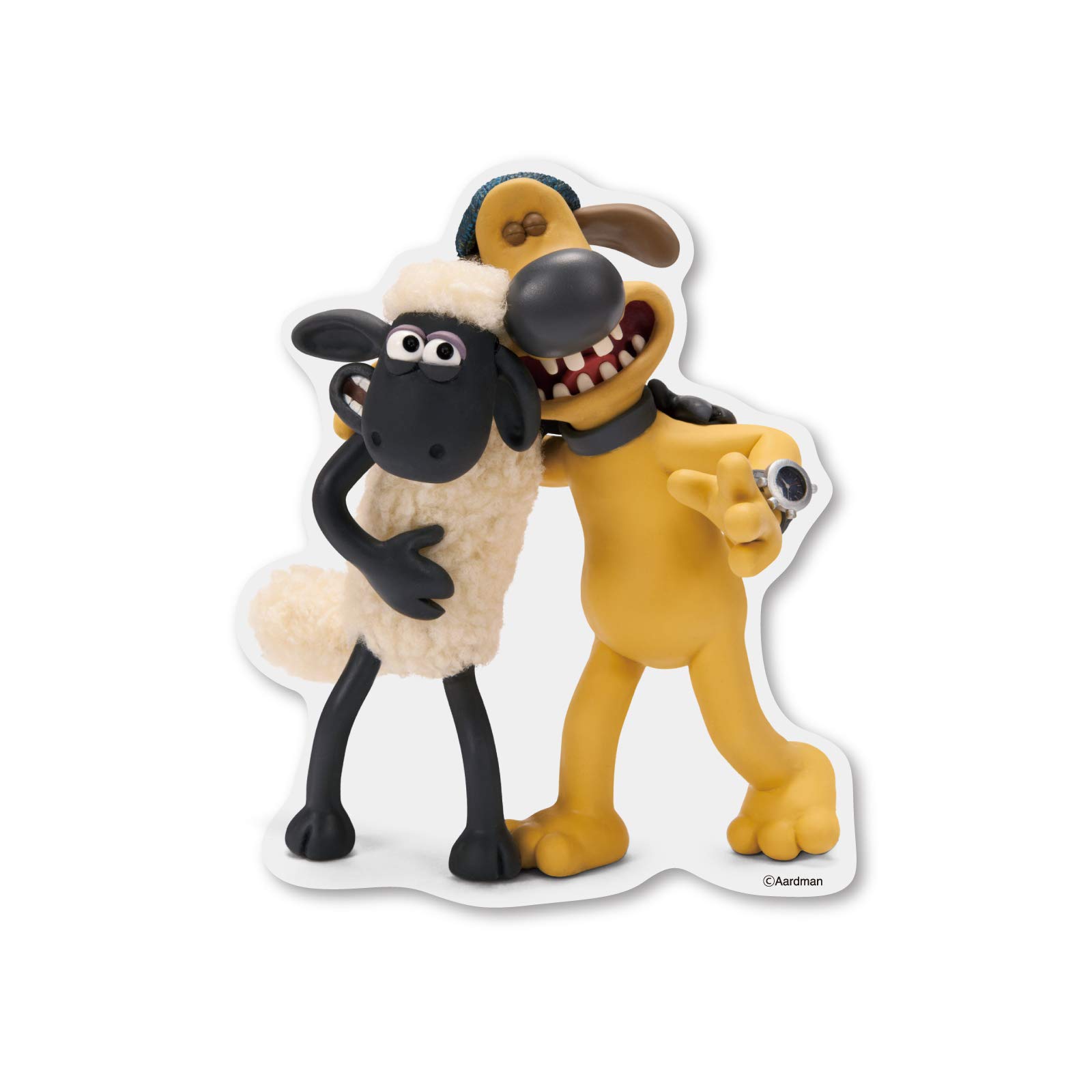 Amazon.co.jp: Shaun the Sheep Transparent Sticker Shaun & Bitzer