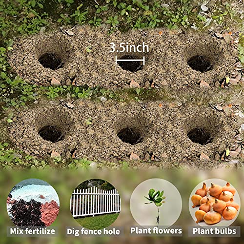 Auger Drill Bit For Planting 3.5X16Inch Garden Auger Spiral Drill Bit Bulb Planter Auger Post Hole Digger Garden Spiral Hole Drill Planter Soil Auger Planting Auger For Hex Driver Drill Upgraded Bit #TOP2