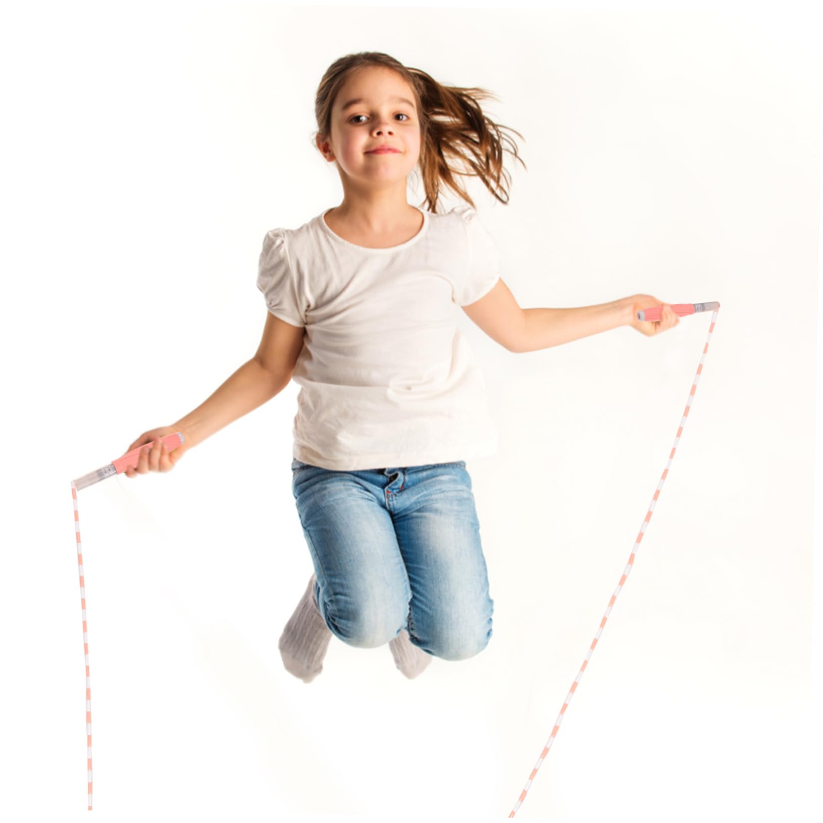 Kisangel Cuerda de Saltar de bambú sin Cable Saltando Cuerdas SOGA Beaded Jump Rope Jumping Rope cómoda Cuerda para Saltar Cuerda de Saltar con Cuentas Abdominales de Silicona