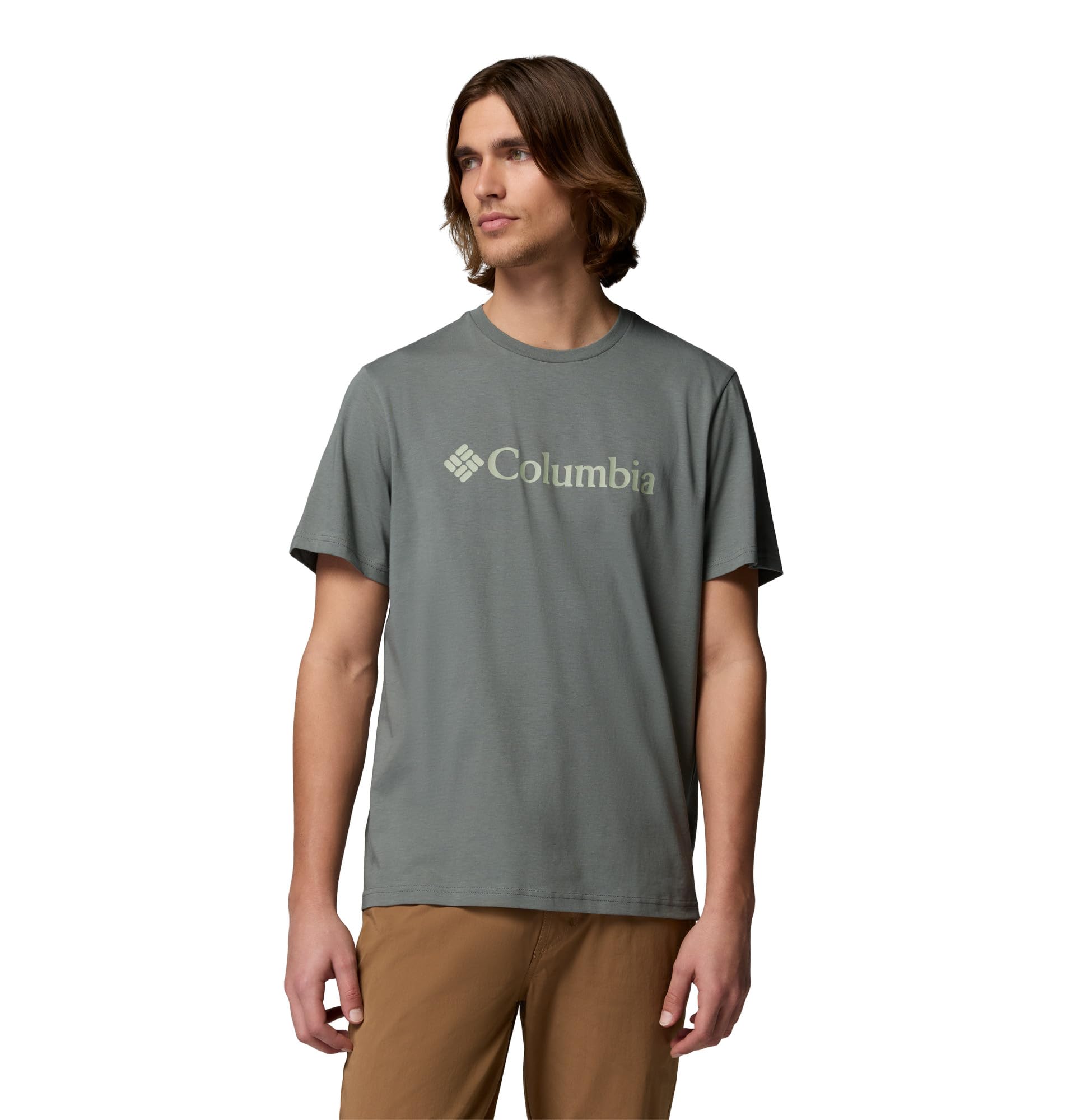 Columbia Herren Basic Logo Tee Kurzarm T-Shirt Sedona Sage Gem Columbia Medium