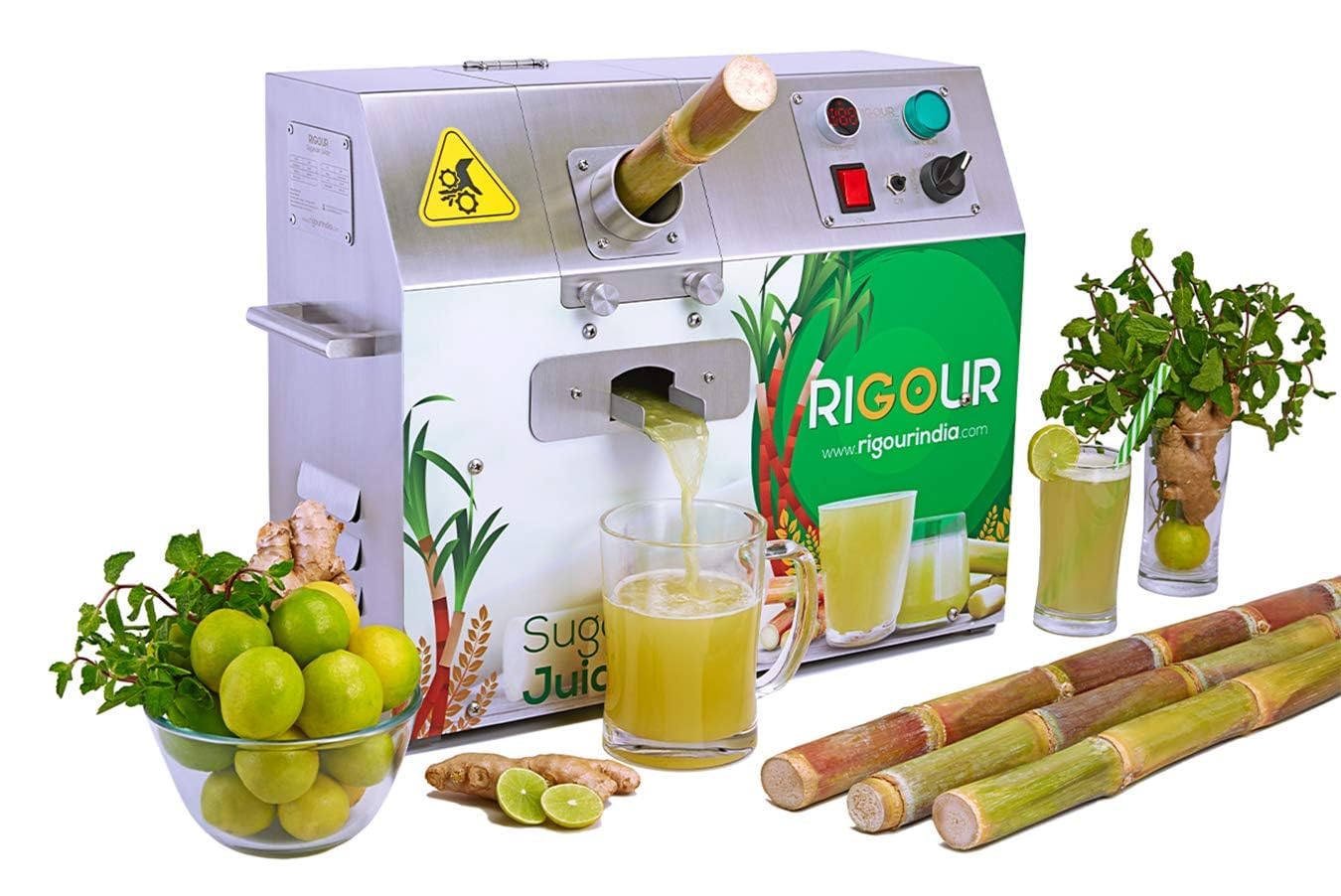 Sugarcane Juice Machine SS-304 Full Metal Body-Single Phase Power Input, 400 Watts, Silver (0.5 Hp) - 2 Year Warranty-image-47