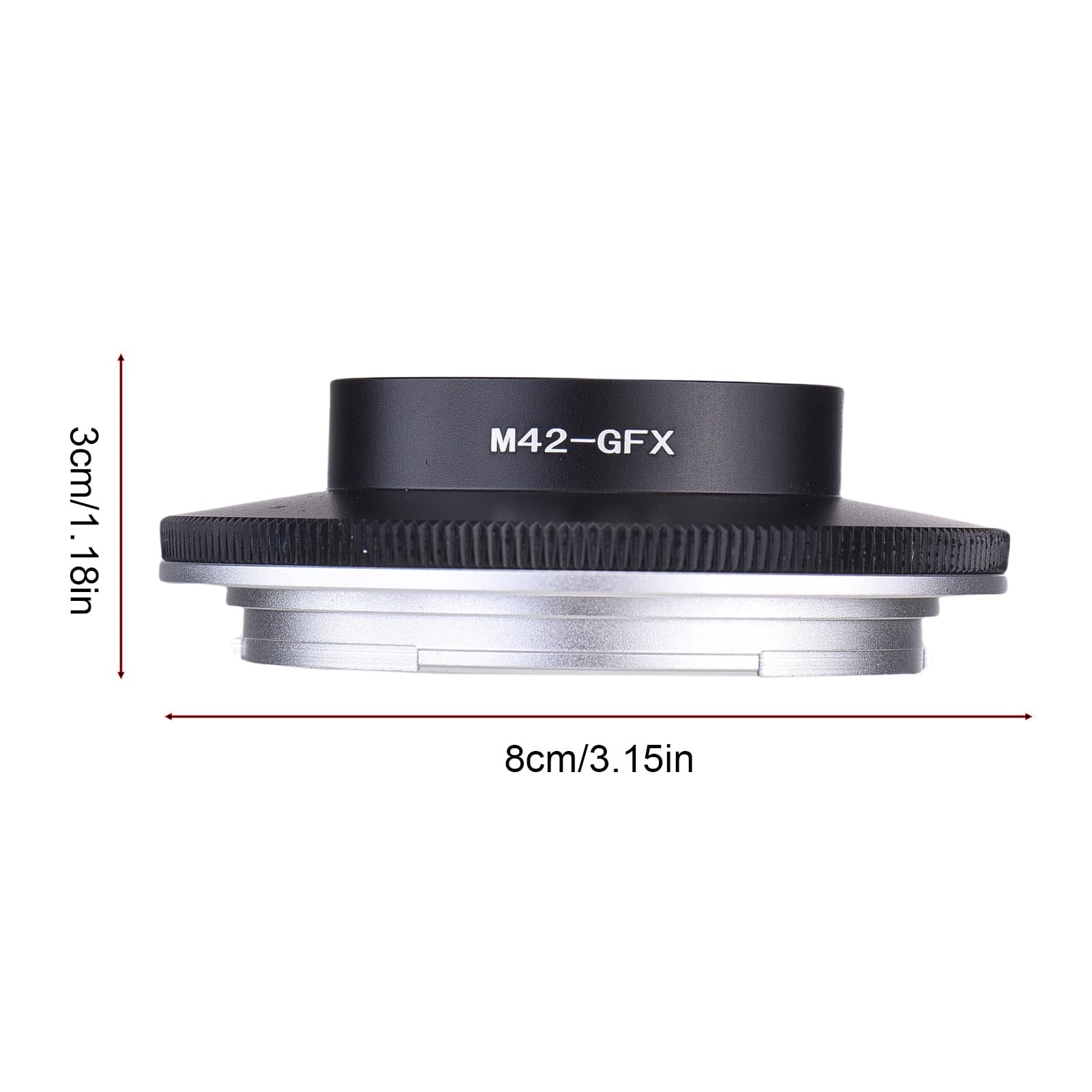 Andoer Adaptateur de montage d'objectif M42 à vis SLR vers G pour appareil photo sans miroir GFX manuel de mise au point
