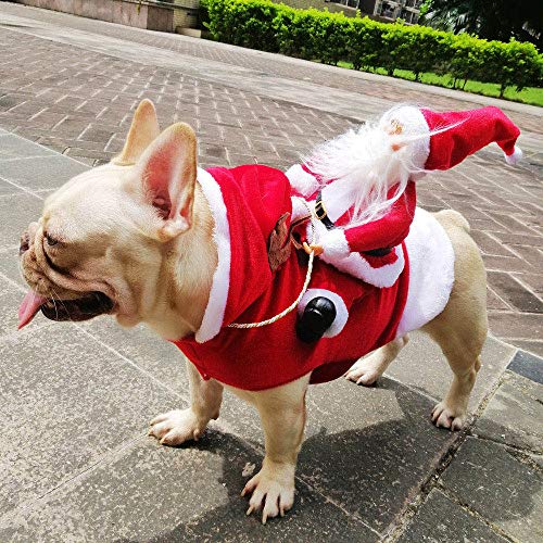 DECDEAL Fantasias de cachorro de Natal para animais de estimação Roupas para animais de estimação de