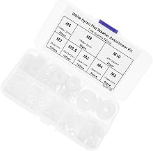 WOONEKY 1 Conjunto De Arruelas Para Conexões Elétricas Kit De Deck Branco Arruela Combinada Eletrodomésticos Kit De Arruelas Sortidas Kit De Arruela De Almofada Plana Isolante Espaçadores