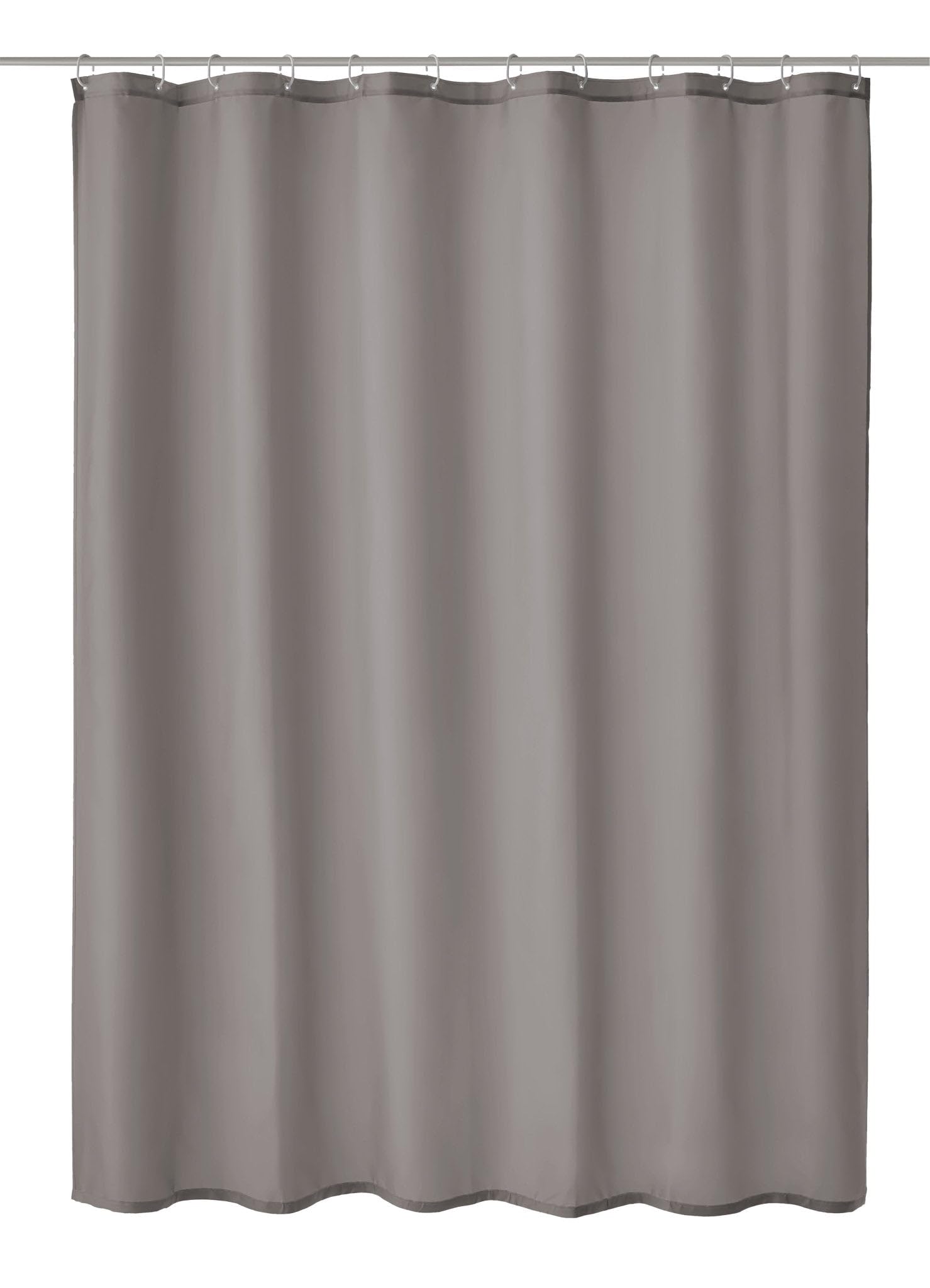 Kleine Wolke Duschvorhang Kito, 180 × 200 cm – Schiefergrau (uni grau)