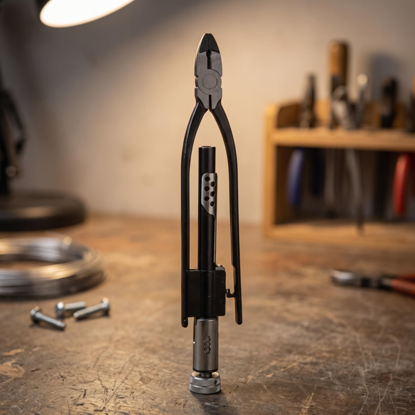 Pinza Torcifilo Punta Lunga Pinza Legatrefoli Professionale Utensile per Artigiani, Elettricisti, Officina, Impianti Elettrici, 9 Pollici